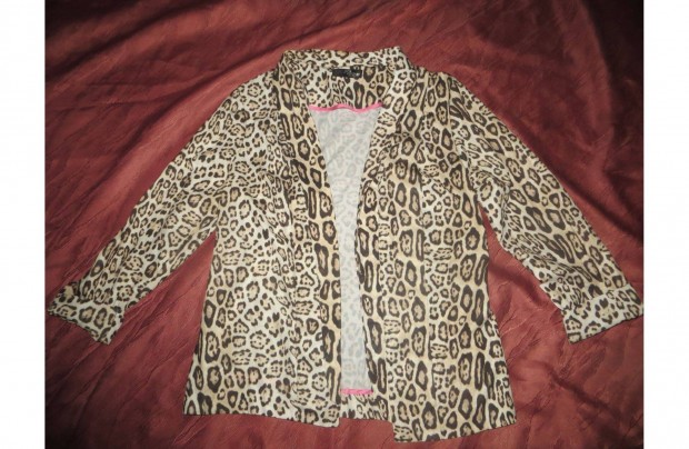 Leopárd mintás felső blézer 14 - 40-s h: 63 cm mb: 104 cm Jane Norman