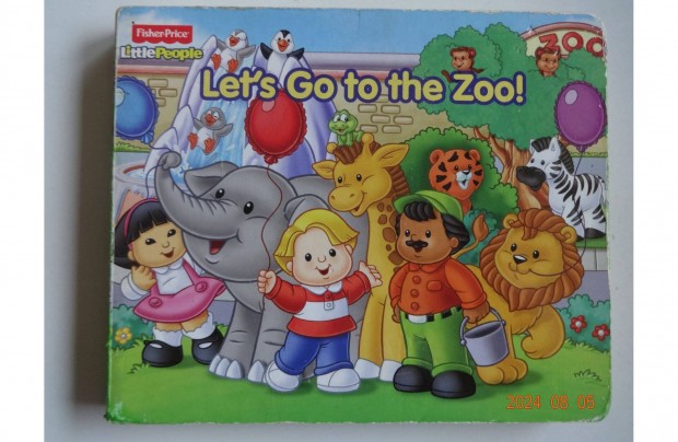 Let's Go to the Zoo! - angol nyelv, kemny lapos - Fisher Price