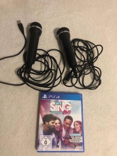 Let's Sing It 2018 Ps4 Playstation 4 jtk + 2db mikrofon