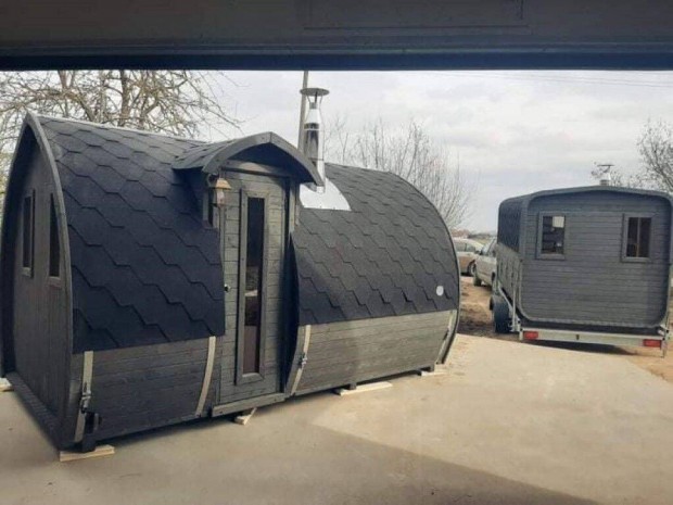 Levél alakú szauna 6-8 személyes 9 KW elektromos kályhával