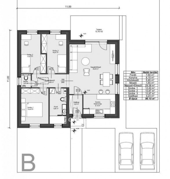 Levli elad 90 nm-es hz