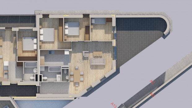 Levendula Rezidencia  �j�p�t�s� lak�sok Oroszl�nyon