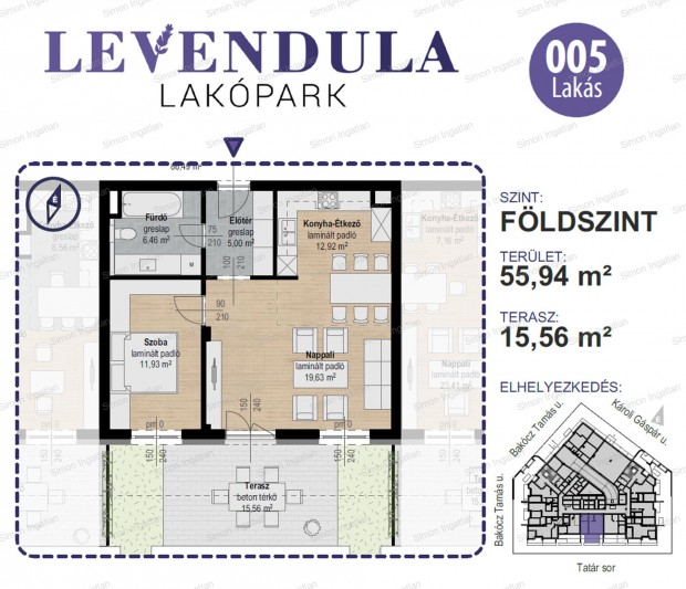 Levendula lakpark - fldszint 005 laks