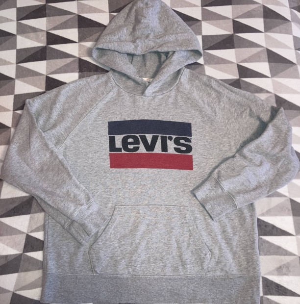 Levi's Levis M eredeti pamut kenguru zsebes kapucnis pulver 