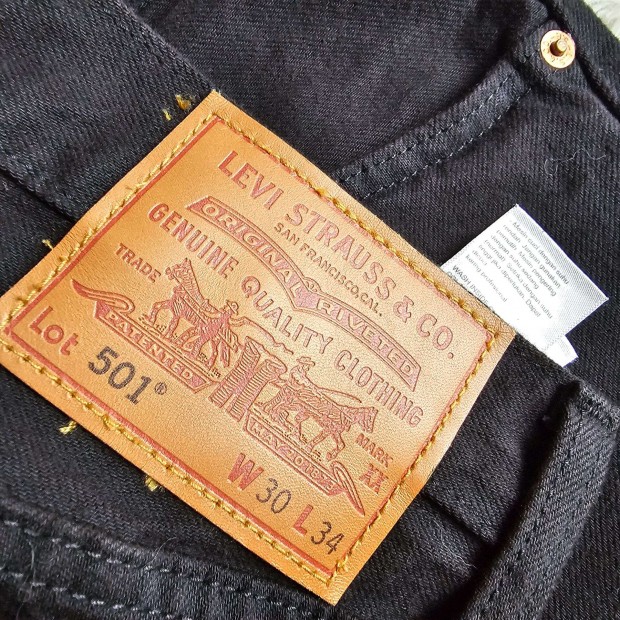 Levis 501 es farmer fekete teljesen j