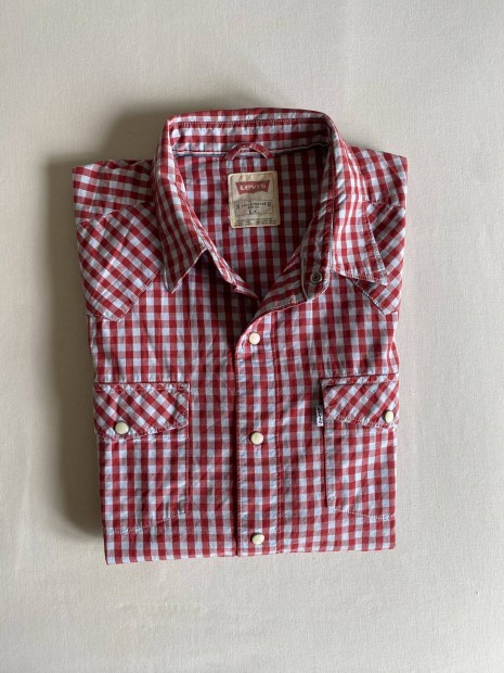Levis Levi's férfi kapcsos gombos rövid ujjú ing L-es