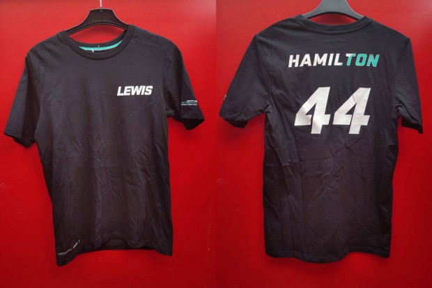 Lewis Hamilton Merceses Petronas fekete pl (S)