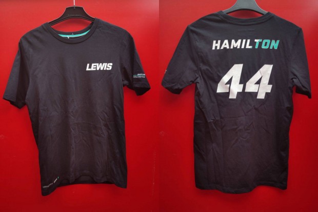 Lewis Hamilton Merceses Petronas fekete pl (S-es)