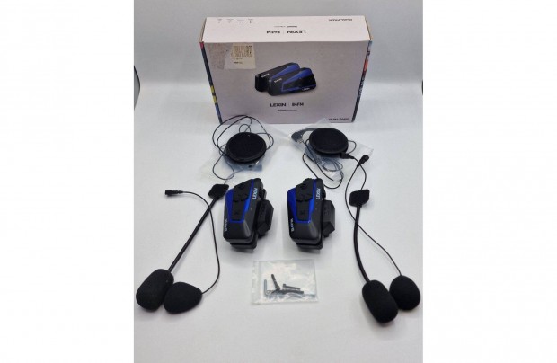 Lexin B4FM Motorkerékpár headset. Bluetooth, FM rádió, 1000 m