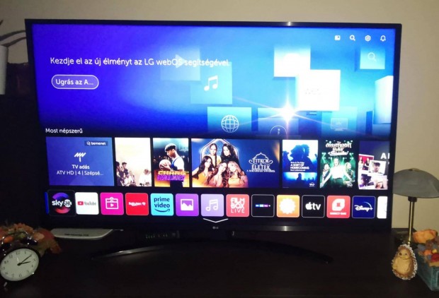 Lg55 led 75 UM tpus tv, UHD. Smart, wifi. Kivl llapotban elad