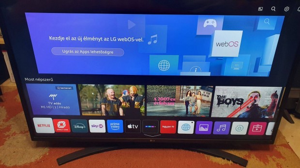 Lg 108cm 43" UHD Smart LED tv Wifi Netflix Youtube Akciós ár!