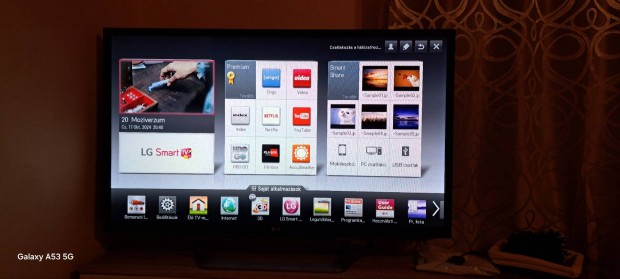 Lg 47 colos okos tv 3D lg premium app 