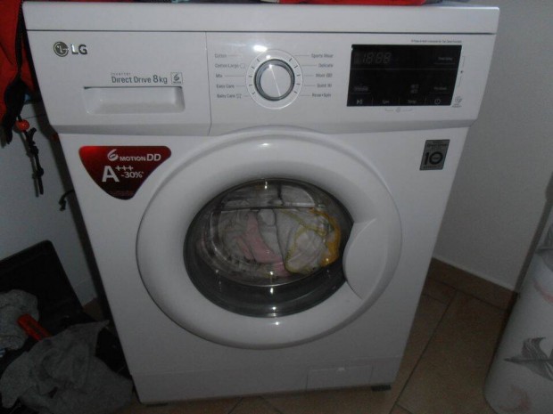 Lg 8kg-os Direct driveos mosógép 100.000Ft-ért ujpesten eladó!