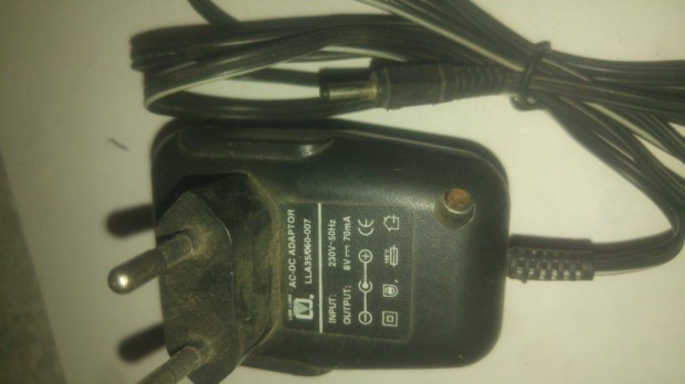 Lian DC adapter 6V / 70mA mkd