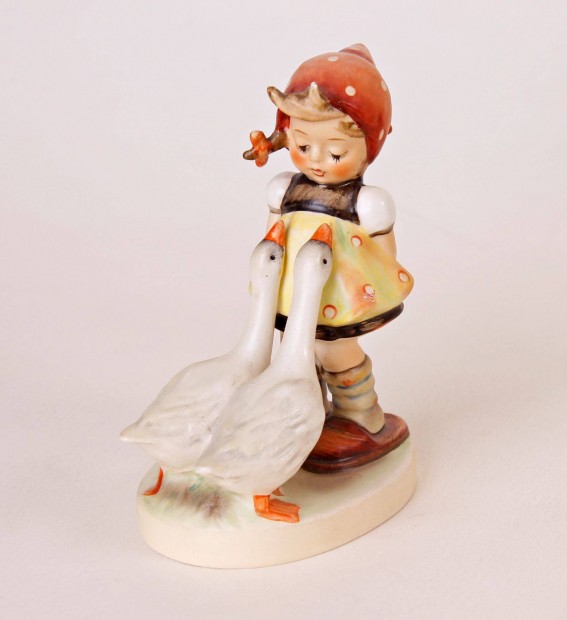 Libs lny (Goose girl) - 10 cm-es Hummel / Goebel porceln figura