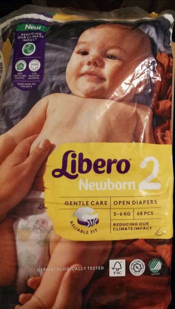 Libero 2 Newborn 3-6kg megmaradt  bontott pelus