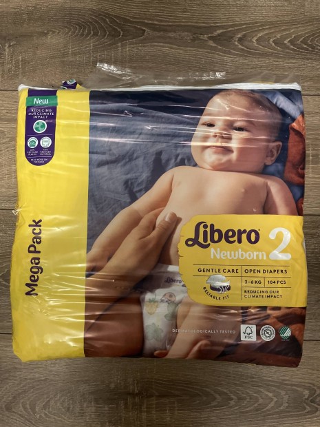 Libero 2 pelenka new born mega pack