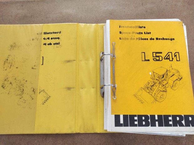 Liebherr L 541 kerekes rakodó alkatrészkatalógus
