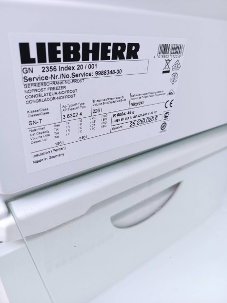 Liebherr felskategris fagyaszt szekrny 