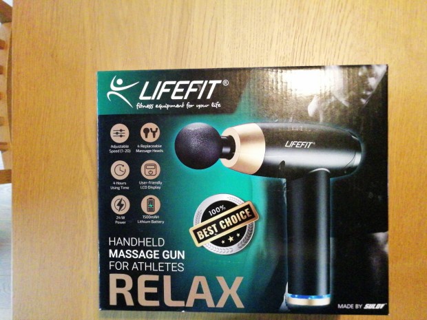 Lifefit masszzspisztoly 4 fejjel