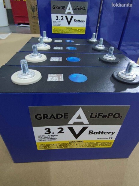 Lifepo4 Ltium vas-szulft akkumultorcella 3.2V 105Ah, 230Ah