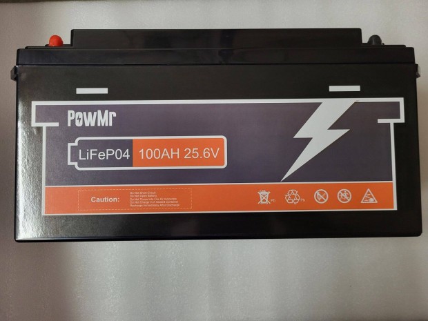 Lifepo4 akku 25,6V-100Ah Powmr Solar s egyb felhasznlsra