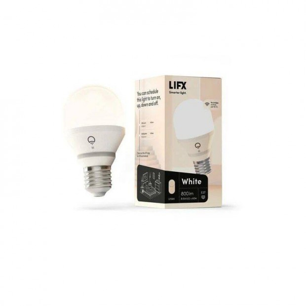 Lifx okos led izz, 8.5W, 2700K, 800lum, E27, Wifi - fehr