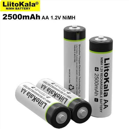 Liitokala 1.2V AA 2500mAh Ni-MH 2.5A Akkumultor R6 (5083)