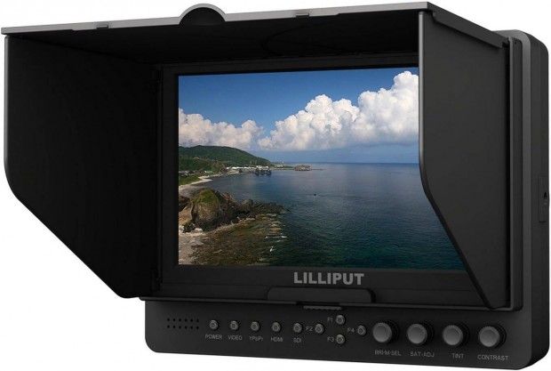 Lilliput 665 GL, 7" 1080p LCD kontroll monitor, kamera monitor