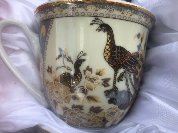 Limitált Madaras kávés porcelán készlet