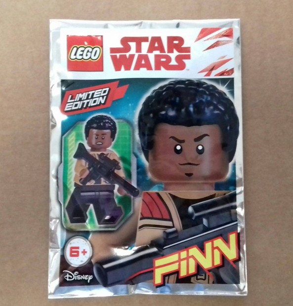 Limitált, új Star Wars LEGO Finn minifigura a 75116 mini. Levél csomag