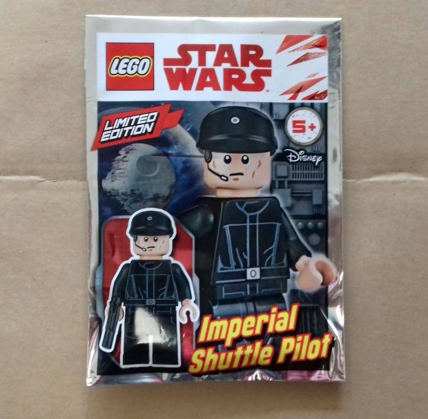Limitált, új Star Wars LEGO Imperial Shuttle Pilot minifigura 75302 le
