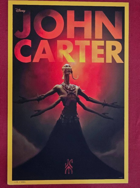 Limitlt kiads John Carter filmplakt - j