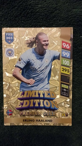 Limited Edition Premium Gold Erling Haaland 2025 FIFA 365 focis krtya