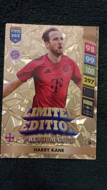 Limited Edition Premium Gold Harry Kane 2025 FIFA 365 focis krtya