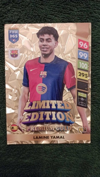 Limited Edition Premium Gold Lamine Yamal 2025 FIFA 365 focis krtya