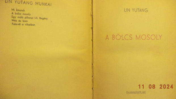 Lin Yutang: A blcs mosoly