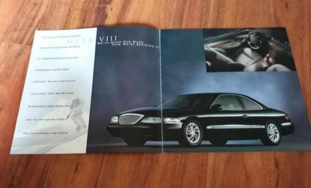 Lincoln MARK VIII Continental Town CAR USA Prospektus 1997