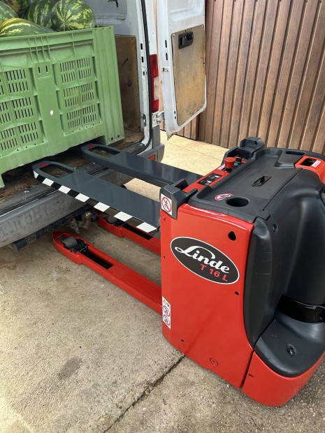 Linde 70cm-re emelő elektromos raklapemelő béka targonca