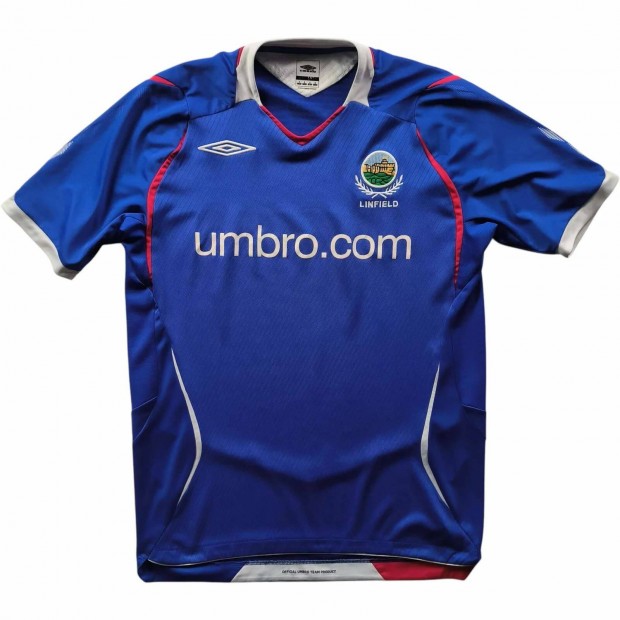 Linfield 2008-10 Umbro hazai foci mez S-es