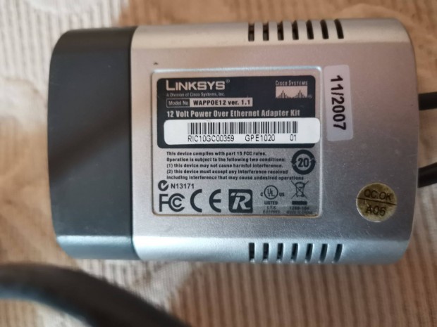 Linksys Wappoe power over adapter set