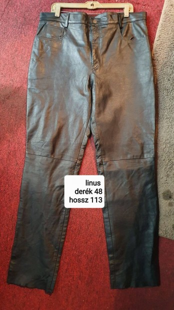 Linus bőr nadrág derék 48cm