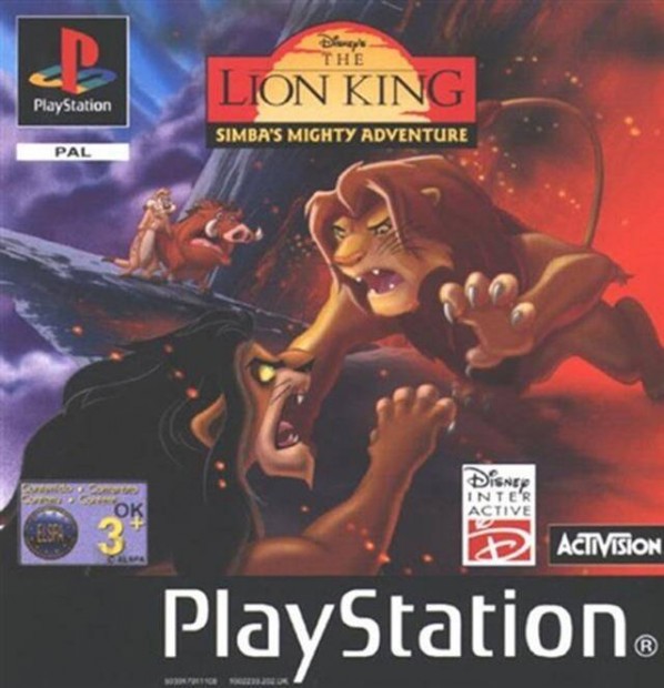 Lion King Simba's Mighty Adventure, The, Boxed PS1 jtk