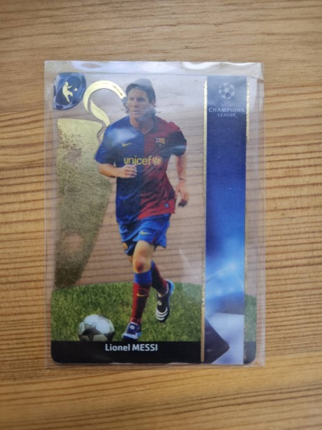 Lionel Messi 2008 Chamions League Panini ritka kártya