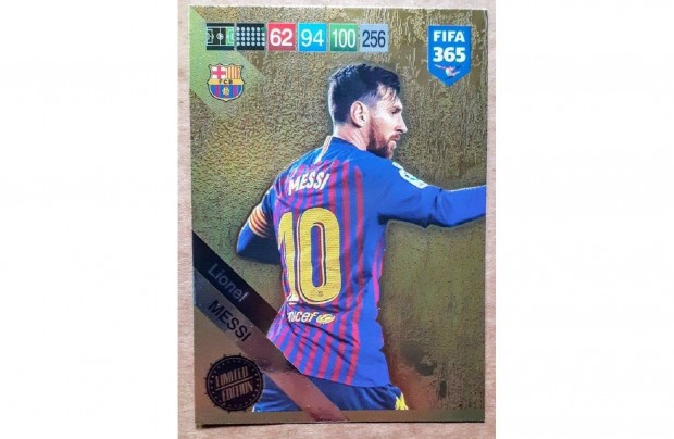 Lionel Messi Barcelona Limited focis krtya Panini FIFA 2019 Update