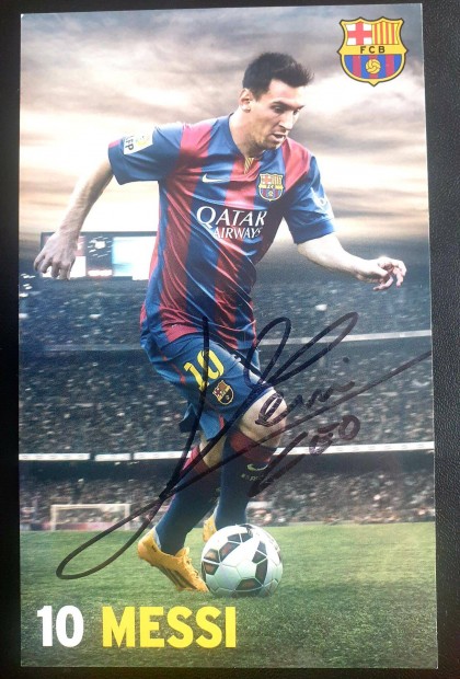 Lionel Messi FC Barcelona Argentna eredeti alrt dediklt fot