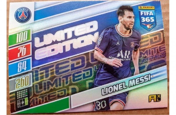 Lionel Messi PSG Limited focis krtya Panini Update 2022