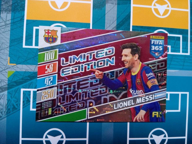 Lionel Messi (FC Barcelona) Panini Fifa 365 2022 Limited focis kártya