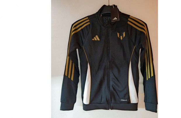 Lionel Messi fekete arany eredeti adidas cipzáras gyerek felső (152)