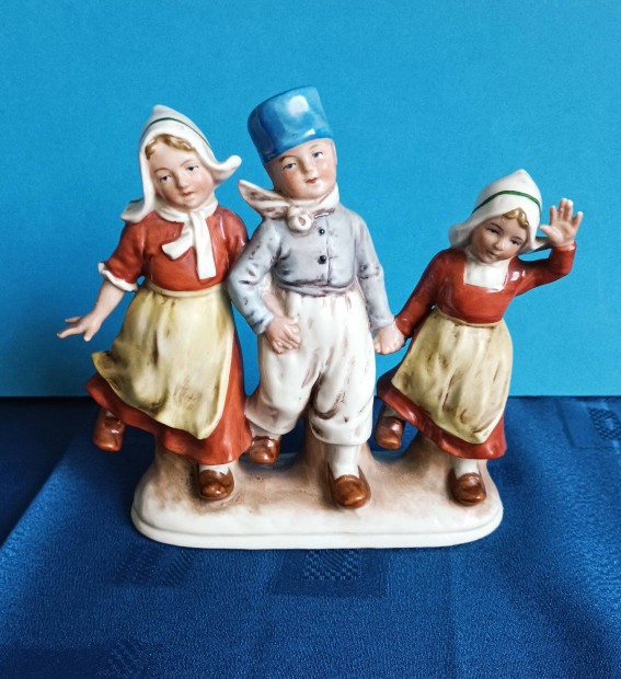 Lippelsdorf Bertram Wagner & Apel Gyerek Pr Nmet Porceln Figura